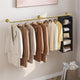 Vintage Iron Clothes Rail Gold Wall Mounted Garment Rack – view 3
