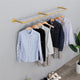 Vintage Iron Clothes Rail Gold Wall Mounted Garment Rack – view 9