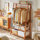 Bamboo Garment Rack Portable Laundry Storage Nature - – view 4