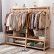 Bamboo Garment Rack Portable Laundry Storage Nature - – view 7