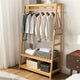 Bamboo Garment Rack Portable Laundry Storage Nature - – view 8