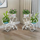 Set of 2 Plant Stand Wedding Garden Flower Shelf Rack