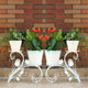 Set of 2 Plant Stand Wedding Garden Flower Shelf Rack – view 8