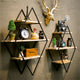 3 Tier Diamond Metal Floating Shelves Wall Mounted Display – view 6