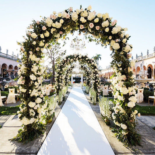 Metal Wedding Arch Garden Arbor Floral Stand Indoor/Outdoor – view 2 - Auzzistore