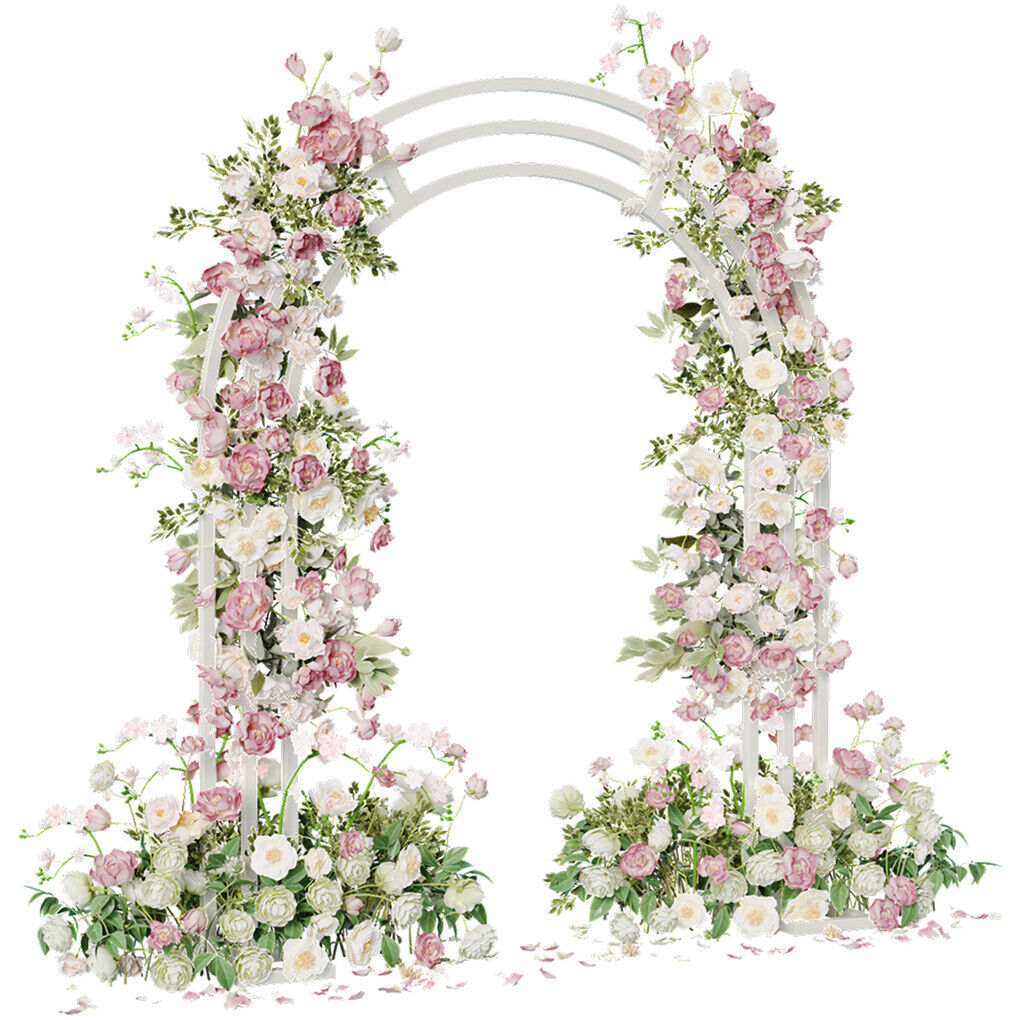 Metal Wedding Arch Garden Arbor Floral Stand Indoor/Outdoor