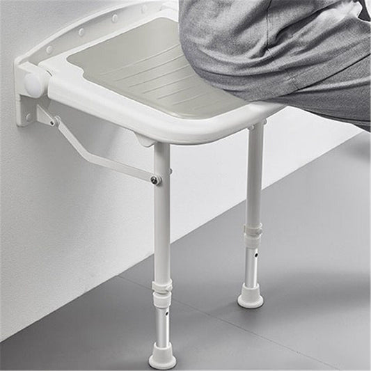 Wall-Mount Foldable Shower Chair, Adjustable, Non-Slip Feet – view 2