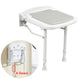 Wall-Mount Foldable Shower Chair, Adjustable, Non-Slip Feet – view 4