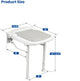 Wall-Mount Foldable Shower Chair, Adjustable, Non-Slip Feet – view 9