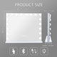 White Bluetooth Hollywood Mirror Rectangle Vanity Wall Light – view 8