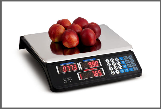 Digital Kitchen Scale 40kg 1g Increment Electronic Black - Auzzistore