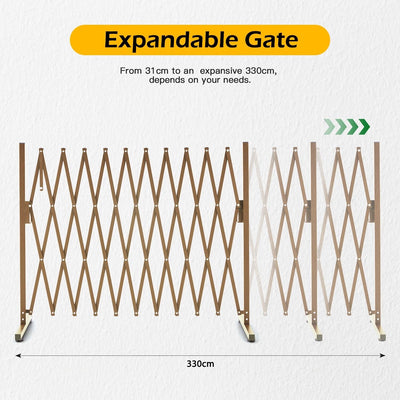 Expandable Aluminum Garden Fence Gate Rectangular