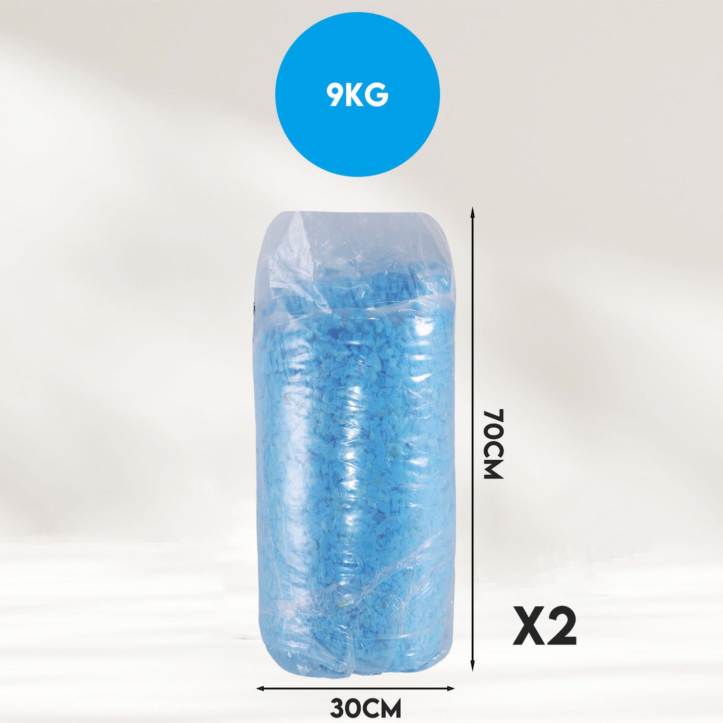 Shredded Memory Foam Fill for DIY Square Cushions, Dog Beds 9KG