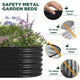 Oval Raised Garden Bed Galvanised Steel 240x80x42cm Planter – view 6