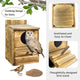 Owl Nesting Box Bird Feeder Paulownia Wood Acrylic – view 5