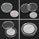 100pcs 46mm Clear Plastic Coin Holder Capsules Storage Box – view 4