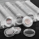 100pcs 46mm Clear Plastic Coin Holder Capsules Storage Box – view 5
