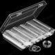 100pcs 46mm Clear Plastic Coin Holder Capsules Storage Box – view 6