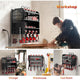 Power Tool Rack Organizer - Wall Mount Drill Holder, 4 Layers – view 2