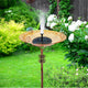 Solar Bird Bath Feeder Fountain Deck Post Mount – view 2