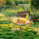 Solar Bird Bath Feeder Fountain Deck Post Mount – view 5