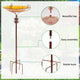 Solar Bird Bath Feeder Fountain Deck Post Mount – view 10