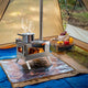 Stainless Steel Wood Burner Stove for Camping w/ Chimney & Bag – view 3