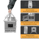 Stainless Steel Wood Burner Stove for Camping w/ Chimney & Bag – view 10