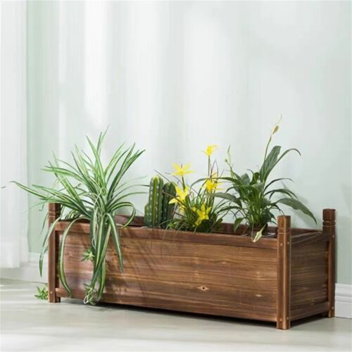 Medium Raised Garden Bed 60x30x33cm Wooden Planter Box - Auzzistore