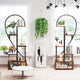 6 Tier Corner Plant Stand Metal & MDF Ladder Shelf Rack – view 2