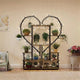 6 Tier Corner Plant Stand Metal & MDF Ladder Shelf Rack – view 6