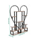 6 Tier Corner Plant Stand Metal & MDF Ladder Shelf Rack – view 10
