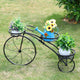 Iron Tricycle Plant Stand Pot Holder Black Solid Pattern – view 4