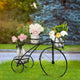 Iron Tricycle Plant Stand Pot Holder Black Solid Pattern – view 5