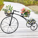 Iron Tricycle Plant Stand Pot Holder Black Solid Pattern – view 6