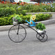 Iron Tricycle Plant Stand Pot Holder Black Solid Pattern – view 7