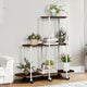 Plant Stand with Wheels Indoor Outdoor Flower Rack Display – view 2
