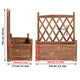 Elevated Small Wooden Planter Box 64x37x76cm with Trellis – view 2