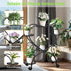 Rolling Metal Plant Stand Indoor Outdoor Garden Display Shelf – view 5