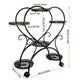 Rolling Metal Plant Stand Indoor Outdoor Garden Display Shelf – view 8