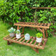Pine Wood 3pcs Plant Stand Ladder Garden Flower Display – view 5