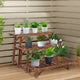 Pine Wood 3pcs Plant Stand Ladder Garden Flower Display – view 6