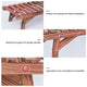 Pine Wood 3pcs Plant Stand Ladder Garden Flower Display – view 8