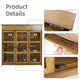 Wooden Shoe Rack XL 4 Tier 3 Doors Drawers Shelves Cabinet Organizer – view 4