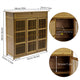 Wooden Shoe Rack XL 4 Tier 3 Doors Drawers Shelves Cabinet Organizer – view 8