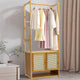 Bamboo Clothes Rack Coat Stand 168cm High Polish 53cm Length – view 6