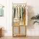 Bamboo Clothes Rack Coat Stand 168cm High Polish 53cm Length – view 9