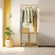 Bamboo Clothes Rack Coat Stand 168cm High Polish 53cm Length – view 10