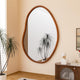 Small Art Deco Asymmetrical Wall Mirror 56x82cm – view 2