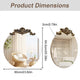 Baroque Antique Round Wall Mirror D�cor 60x64.5cm – view 3